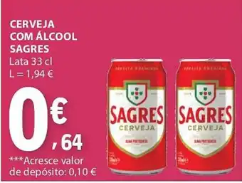 E.Leclerc Cerveja com álcool sagres promoção