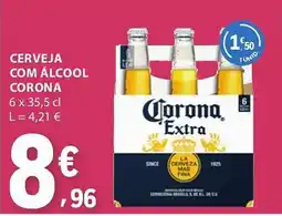 E.Leclerc cerveja com álcool corona promoção