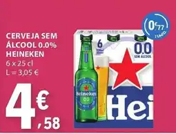E.Leclerc Cerveja sem álcool 0.0% heineken promoção