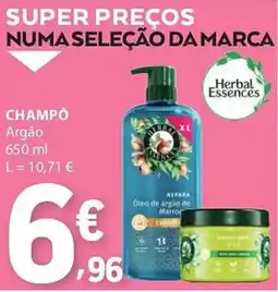 E.Leclerc Champô argão herbal essences promoção