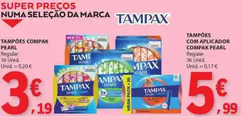 E.Leclerc tampões compak pearl promoção