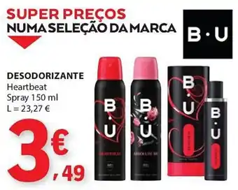 E.Leclerc Desodorante heartbeat bu promoção