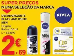 E.Leclerc Nivea desodorante black and white men promoção