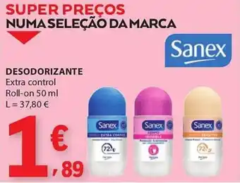E.Leclerc Desodorante Sanex promoção