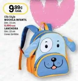 Intermarché Clio style mochila infantil promoção