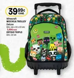 Intermarché Minecraft mochila trolley promoção