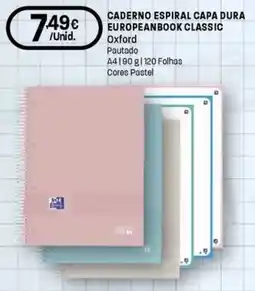 Intermarché Caderno espiral capa dura europeanbook classic oxford promoção