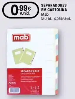 Intermarché Separadores em cartolina mab promoção