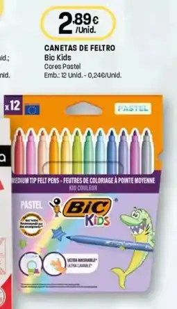 Intermarché Canetas de feltro bic kids promoção