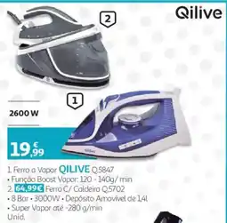Auchan Ferro a Vapor Qilive Q.5847 promoção