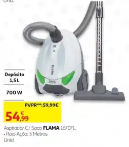 Auchan Aspirador C/ Saco Flama 1670fl promoção