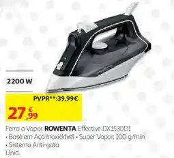 Auchan Ferro a vapor rowenta effective dx1530d1 promoção