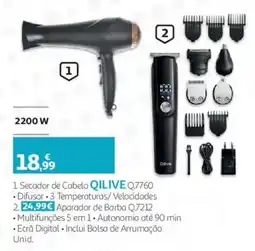 Auchan Secador de cabelo qilive q.7760 promoção