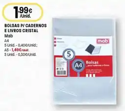 Intermarché Bolsas p cadernos e livros cristal mab promoção