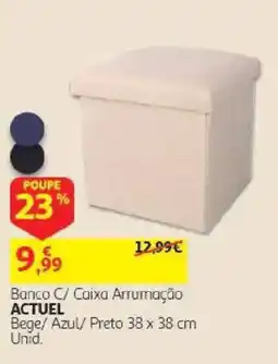 Auchan Banco C/ Caixa Arrumação Actuel promoção
