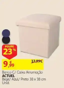 Auchan Banco C/ Caixa Arrumação Actuel promoção