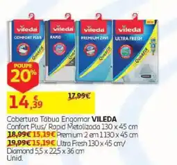 Auchan Cobertura Tábua Engomar Vileda promoção