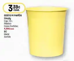 Intermarché Cesto p papeis simply promoção