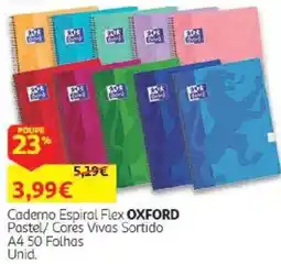 Auchan Caderno Espiral Flex Oxford promoção