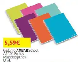Auchan Caderno ambar school promoção