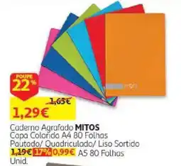 Auchan Caderno Agrafado Mitos promoção