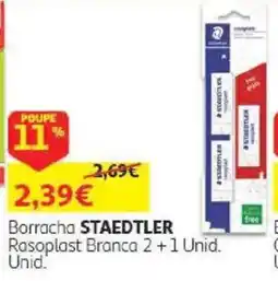 Auchan Borracha staedtler Rasoplast Branca promoção