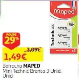 Auchan Borracha MAPED Mini Technic Branca promoção