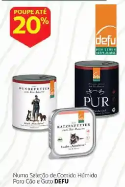 Auchan comida húmida para cão e gato defu promoção