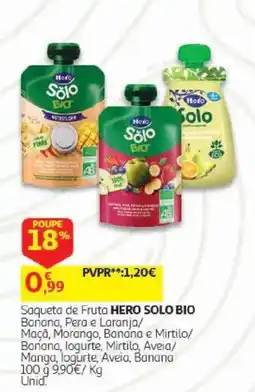 Auchan Saqueta de fruta hero solo bio promoção