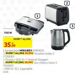 Auchan Sandwicheira moulinex sm156d21 promoção