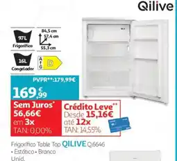 Auchan Frigorífico Table Top Qilive promoção
