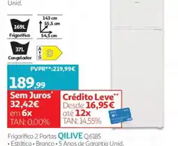 Auchan Frigorífico 2 Portas QILIVE Q.6185 promoção