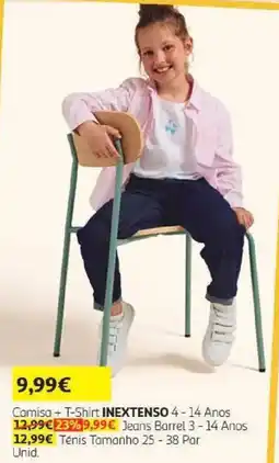 Auchan Camisa + T-Shirt Inextenso 4 - 14 Anos promoção