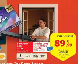 Auchan Barra de Som Hisense Série HS 2000 promoção