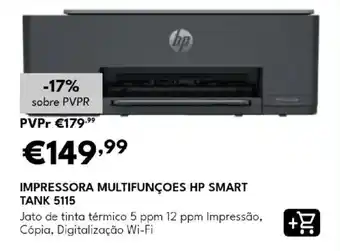Impressora multifunções hp smart tank 5115