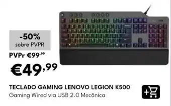 Teclado gaming lenovo legion k500