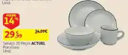 Auchan Serviço 20 Peças ACTUEL Porcelana promoção