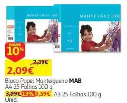 Auchan Bloco Papel Manteigueiro MAB promoção