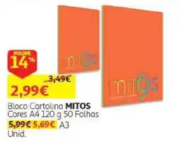 Auchan Bloco Cartolina mitos promoção