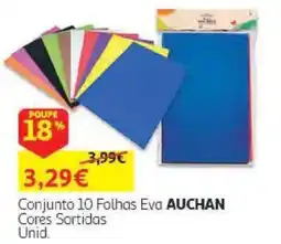 Auchan Conjunto 10 Folhas Eva Auchan promoção