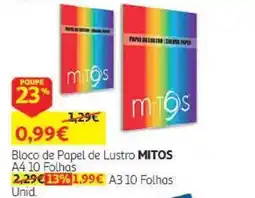 Auchan Bloco de Papel de Lustro mitos promoção