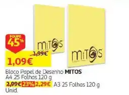 Auchan Bloco Papel de Desenho Mitos promoção