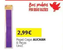 Auchan papel crepe auchan promoção