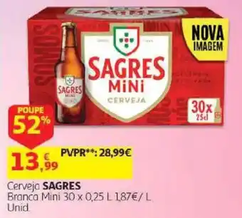 Cerveja Sagres Branca Mini