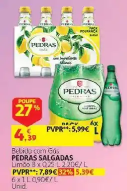 Auchan Bebida com Gás PEDRAS SALGADAS promoção