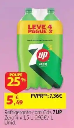 Auchan Refrigerante com Gás 7UP Zero promoção