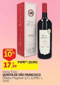 Auchan vinho tinto quinta de são francisco promoção