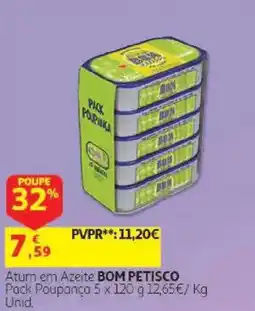 Auchan Atum em Azeite Bom Petisco promoção
