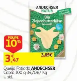 Auchan Queijo Fatiado ANDECHSER promoção