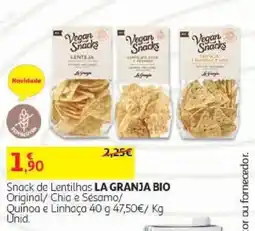 Auchan Snack de Lentilhas LA GRANJA BIO promoção
